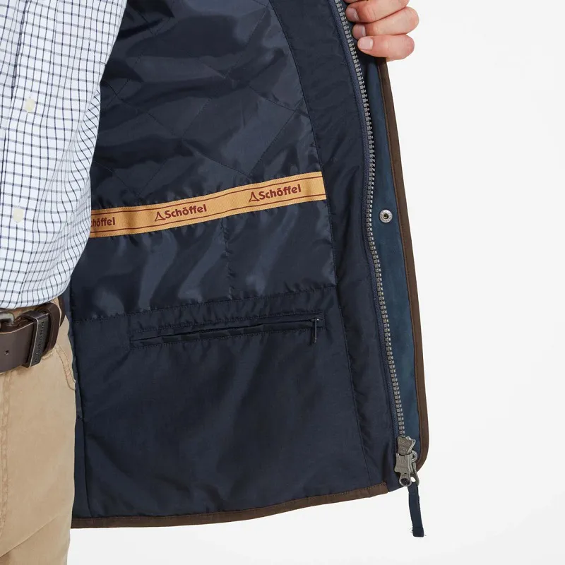 Schoffel Men's Oundle Country Coat - Navy-4